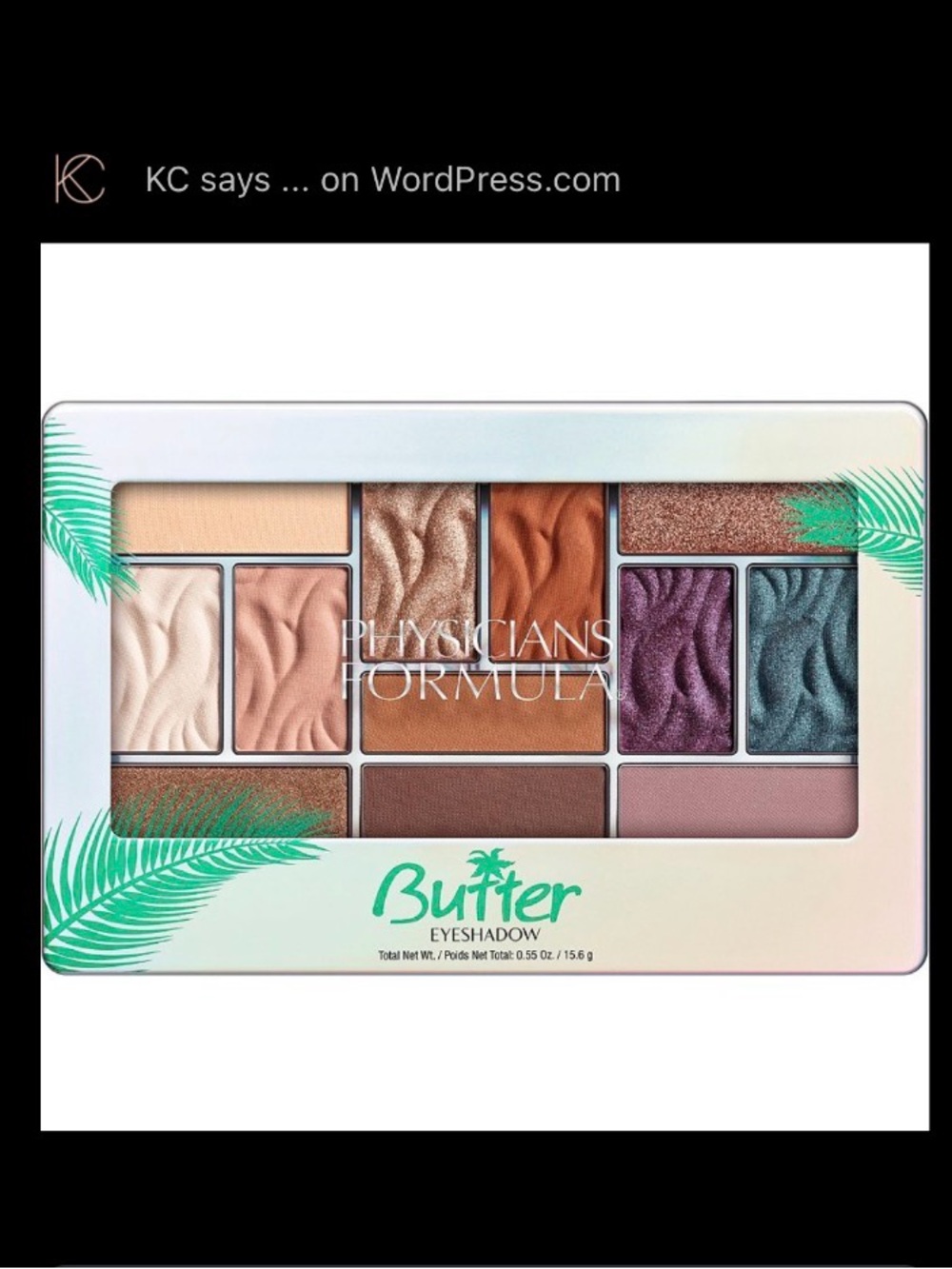 NEW Physicians Formula Butter Eyeshadow Palette Tropical Days 12 Shade Sealed